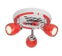 Plafonnier LED à 3 lumières motif voitures Racing Gris G