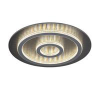 Plafonnier LED à intensité variable avec télécommande Cristal Lampe de salon, changement de couleur, 40W 1300lm blanc chaud-blanc froid, D 45 x 5,5 cm