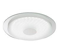 Plafonnier LED à intensité variable avec télécommande, éclairage de chambre à coucher, plafonnier CCT avec film effet 3D, couleur de lumière réglable, 24 W, 1700 lm, D 45 cm