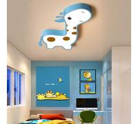 Plafonnier LED à intensité variable avec télécommande Lustres Girafes 35 W Moderne Garçons Filles Salon Lampe Suspendue Chambre Plafond Spot Maternelle Salle à Manger Chambre de Bébé Lampe Suspendue
