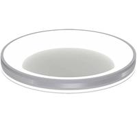 Plafonnier LED à intensité variable de 60 cm, lumière plate circulaire 3000-6000 K, luminosité réglable, économie d'énergie, éclairage moderne pour chambre à coucher et salon, décor gris argenté