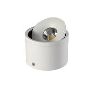 Plafonnier LED à intensité variable monté en surface 7W15W18W24W Noir Plafonnier Downlight COB Lampe Spot de fond rotatif for la maison(White,Natural White,10W Dimmable 74MM)