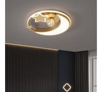 Plafonnier LED à intensité variable, plafonnier Cartoon Star Moon, en acrylique avec télécommande, luminaire de lustre encastré moderne,Luxe