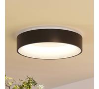 Plafonnier LED Aleksi Arcchio, dimmable, noir, Cuisine, Métal, Moderne, Plafonnier LED