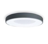 Alpinaluz Plafonnier LED Ø50 cm 40W 5000 lm en Acier Gris Mat - Sélecteur CCT 3000K/4000K/6000K - Lumière Blanche Réglable - Design Moderne pour Salon, Chambre ou Cuisine
