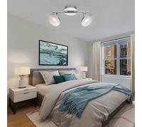 Plafonnier LED Aluminium Mobile Spot Argent Sommeil Ess Chambre Lampe