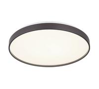 Plafonnier LED anthracite Lampe de salon Plafond Lampe de cuisine Plafonnier, Acrylique Métal, LED 24W 1400Lm blanc chaud, D 48 cm