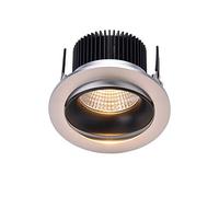 Plafonnier LED anti-éblouissant encastré Encastré Transparent Grille Décor Rond LED Spot Ménage Intérieur Chambre Économie D'énergie COB Spot Lampe Intégré Blanc Chaud Commercial Accent Éclairage