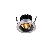 Plafonnier LED anti-éblouissant encastré Encastré Transparent Grille Décor Rond LED Spot Ménage Intérieur Chambre Économie D'énergie COB Spot Lampe Intégré Blanc Chaud Commercial Accent Éclairage