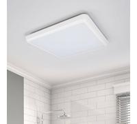 Plafonnier LED Augustin Arcchio, blanc, Salle de bain, Matière Plastique, Moderne, Plafonnier LED