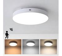 Plafonnier LED avec Détecteur de Mouvement - Dimmable avec Télécommande - Luminaire Plafonnier Pour Cuisine Salon Balcon Couloir