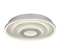 Plafonnier LED avec fonction mémoire, veilleuse, CCT, argent, D 40 cm