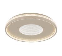 Plafonnier LED avec fonction mémoire, veilleuse, température de couleur réglable, télécommande, diamètre 50,5 cm