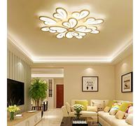 Plafonnier LED Avec Télécommande, Led Lampe De Plafond Acrylique Moderne, Lustre En Forme De Fleur En Métal À Intensité Variable Pour La Cuisine Du Salon Et De La Chambre,Butterfly 90x12cm