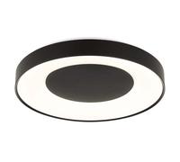 Plafonnier LED avec télécommande, veilleuse, température de couleur réglable, fonction mémoire, finition mate, RGB, diamètre 49,2 cm