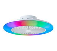 Brilliant Plafonnier LED avec ventilateur Salerno G60020/05 Module LED 40 W blanc