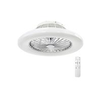 Plafonnier led avec ventilateur intégré blanc ø 50 cm 3 000 6500 k 3 vitesses discret à intensité variable