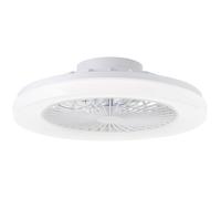 Plafonnier LED avec ventilateur SIANO blanc plastique/métal DIA. 48cm