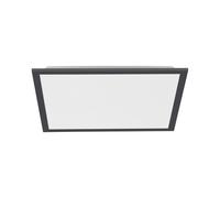 Plafonnier LED Bain Noir Intensité Variable B : 44 CM 2700-5000 K Deckenleuchte