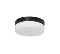 Plafonnier LED Bain Verre Métal IP44 Ø18 CM 12 W 2700 K Deckenleuchte Blendarm