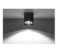 Plafonnier LED - BLAKE - Moderne Loft - Noir - 1x40W - Design Contemporain