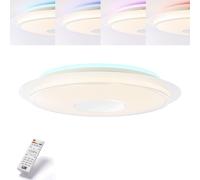 Plafonnier LED Blanc Rond Ø57cm 32W 3400lm Tdc RGB Backlight Dim Télécommande