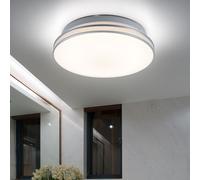 Plafonnier LED Luminaire de Salon Rond Blanc Cuisine D 29,3 CM
