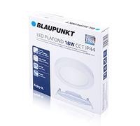 Plafonnier LED Blaupunkt - Montage en surface ou encastré - Éclairage au plafond - Changement de couleur Blanc chaud naturel froid - 18W - Downlight - Design moderne - Résistance à l'eau IP44