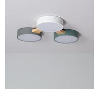 Plafonnier Led Bois Et Métal Cct Sélectionnable Sams 30w Multicolore