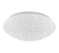 Plafonnier LED BRILO en métal blanc