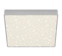 Plafonnier Led Briloner Leuchten Flame Star, 21 W, 2000 Lm, Ip20, Couleur Argent, Métal-Plastique, 28,7 X 28,7 X 3,6 Cm