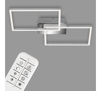 Plafonnier LED Cadre Applique Dimmable Télécommande CCT 30W Chrome Métal