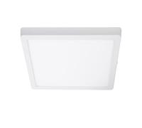 Plafonnier LED Carré Aluminium Slim 24W CCT Sélectionnable Galán 280x280 mm