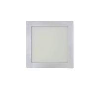 Plafonnier LED carré EDM - 20W - 1500 lumens - 6400K - Chromé - 31597