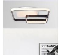 Plafonnier LED Cava Blanc/Noir 40x40cm 42W 5000lm Tdc Dimmable Télécommande