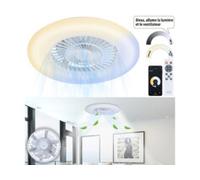 Plafonnier LED CCT connecté avec ventilateur VT-960.led avec commandes vocales