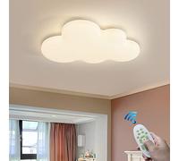 Plafonnier led chambre d'enfants moderne nuages blancs arc-en-ciel garçons et filles plafonniers installation bébé Lampe plafond chambre pour dessin animé acrylique lampe abat-jour chambre d'enfants