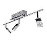 Plafonnier LED chromé, éclairage de salon, spot réglable, brillant, G16416/15