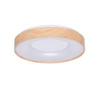 Plafonnier LED Circulaire 40W - CCT 3000K / 4000K / 6000K - Lumière Sélectionnable - IP20 - Effet Bois - Ø50 cm