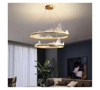 Plafonnier LED Circulaire en Acrylique Minimaliste et Moderne, Style Nordique, idéal pour Un Salon, Un Hall ou Une Chambre à Coucher (lumière Neutre 60 cm)