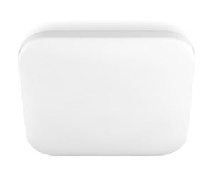 Plafonnier LED contemporain - PHILIPS - Acuna Mauve Carré 12W 4000K - Abat-jour synthétique blanc