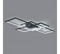 Plafonnier Led, Corps De Lampe En Aluminium Moderne Et Abat-jour En Acrylique, Plafonnier Pour Salle à Manger, Salon, Bureau, Restaurant, éclairage De Lustre De Plafond, White Dimming, 110*65*9cm 95W
