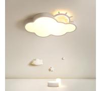 Plafonnier LED créatif en forme de nuage avec le soleil, lustre pour chambre d'enfant, nuage de dessin animé, plafonnier chaleureux, luminaire de plafond pour chambre de garçons et de filles