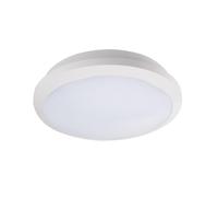 Plafonnier LED DABA PRO, blanc, 230 V/25 W, câblage traversant possible, IP65, IK10