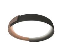 Plafonnier LED Dala finition bois H x Ø 11x58cm