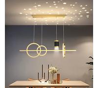 Plafonnier LED de Luxe Suspendu, Lustre en Cristal Moderne, Suspension française Vintage avec Abat-Jour en Verre pour Salon, Cuisine, îlot de Ferme, Verre 60 x 37 cm (24 x 15 Pouces) (Noir et 120 x 2