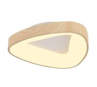 Plafonnier Led Design En Noyer, Imitation Bois, Pour Chambre, Cuisine, Balcon, Couloir, Salle Den, Éclairage Trois Couleurs, 45 Cm/Gradation Progressive/55 Cm