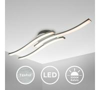 Plafonnier LED design moderne éclairage plafond 18W blanche chaude finition alu