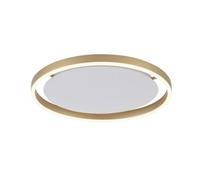 Plafonnier LED Dimmable D: 39,3 Cm En Laiton Blanc 3000 K Chaud