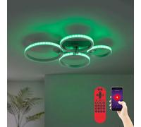 Plafonnier LED Dimmable Smart Application et Télécommande pour Salon 59 cm 26 W